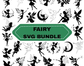 Fairy SVG Bundle, Magical Clipart, Cricut Cut Files (Digital Download)