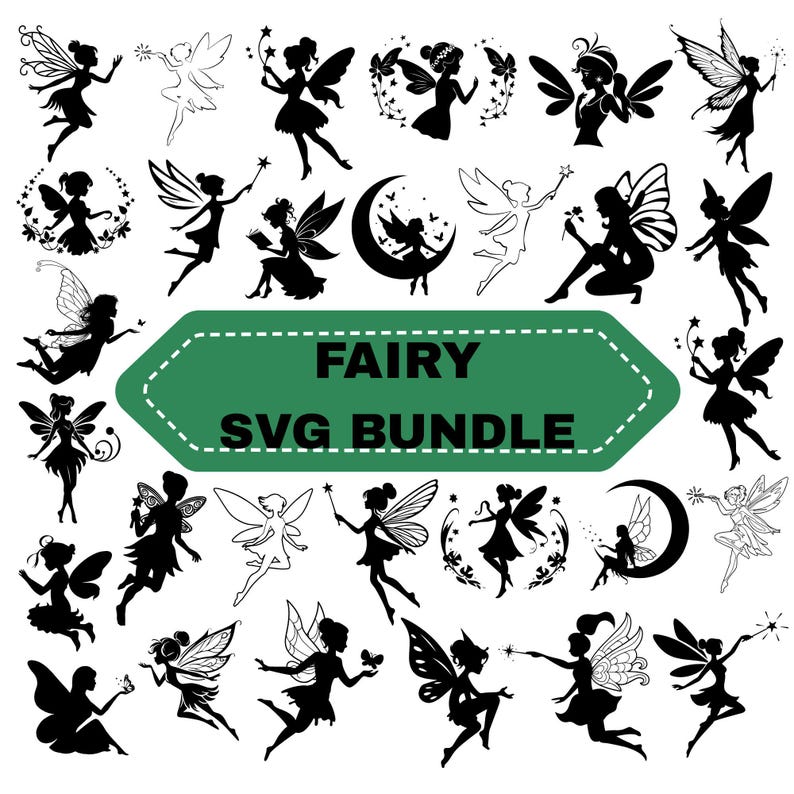 Fairy SVG Bundle, Magical Clipart, Cricut Cut Files (digital Download ...