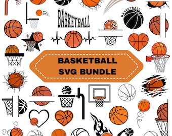 Basketball SVG Bundle:Basketball SVG Cut Files for Cricut,Sport Designs,Digital file(Instant Download)