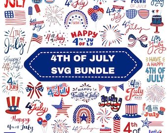 4th of July SVG Bundle: Patriotic USA Designs,American Flag,Independence Day(Digital Download)