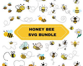 Bee Svg Png Bundle,Honey Svg,Cute Bee Clipart,flying bee,Queen Bee Svg,Bee Hive Svg,Svg File For Cricut,Digital file(Instant Download)