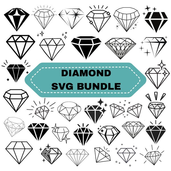 Word Diamond Svg Diamond Svg - Etsy
