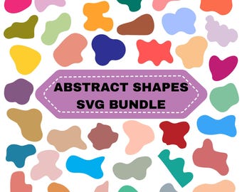 Pacote de Formas Abstratas em SVG: Desenhos à Mão Livre, Clipart Boho e Arquivos de Corte (Download Digital)