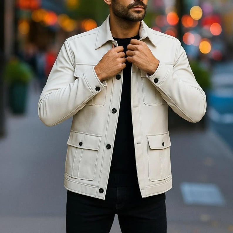 Real Leather Men's 'Trucker' Suede Jacket – Brown – Classic Style 1280 – Sizes XS-5XL – UK Made