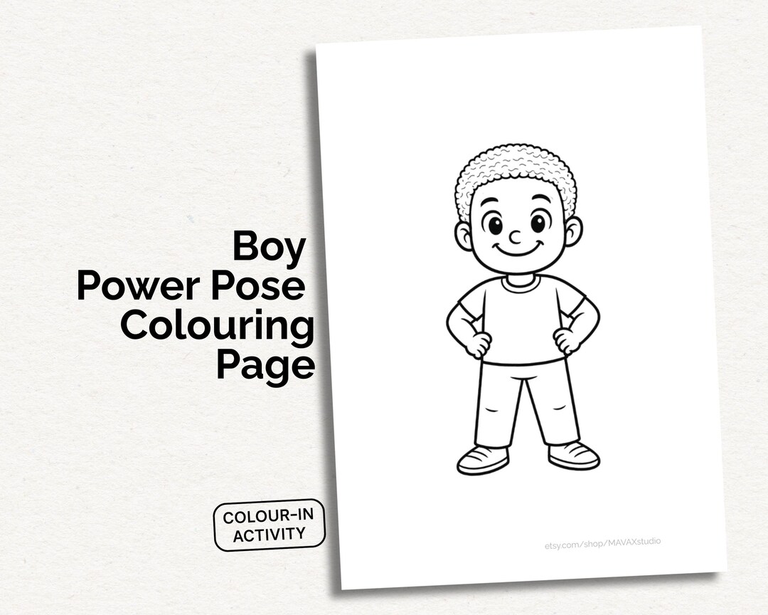 Boys Coloring Page - Empowering Printable | Inclusive Classroom & SEL ...