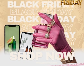Beauty Produkt Black Friday Flyer • Bearbeitbare Canva Vorlage (Digitaler Download)