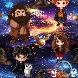 M1375 Exklusiver Kinderstoff Wizard Magischer Zauberer Stoff – Hexen & Zauberer – Fantasy Zauberschule – Meterware in 13 Stoffarten wählbar