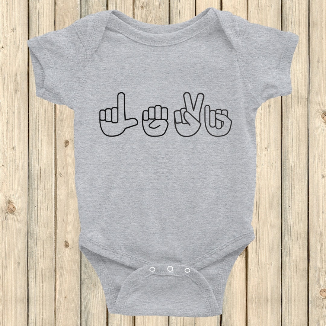 Personalized Sign Language ASL Bodysuit Choose Color - Etsy