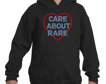 Care About Rare Disease Kids' Youth Hoodie Sweatshirt - Choose Color