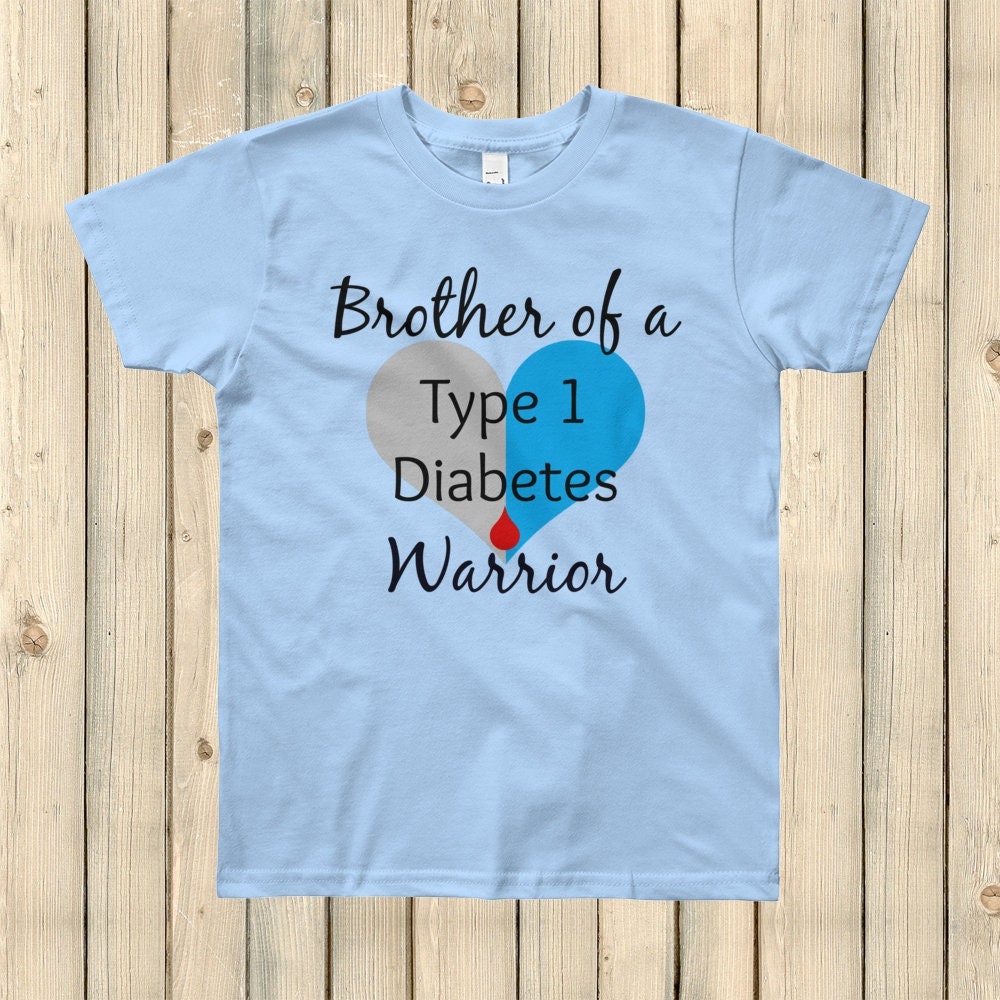 Brother of a Type 1 Diabetes Warrior T1D Kids' Shirt Etsy
