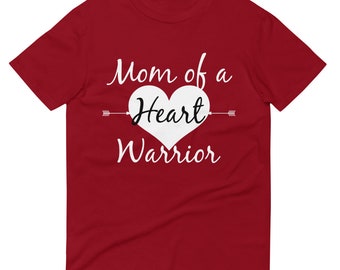 Mom of a Heart Warrior CHD Heart Defect Unisex Shirt - Choose Color