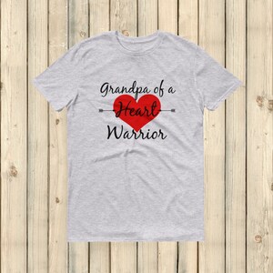 Grandpa of a Heart Warrior CHD Heart Defect Unisex Shirt - Choose Color