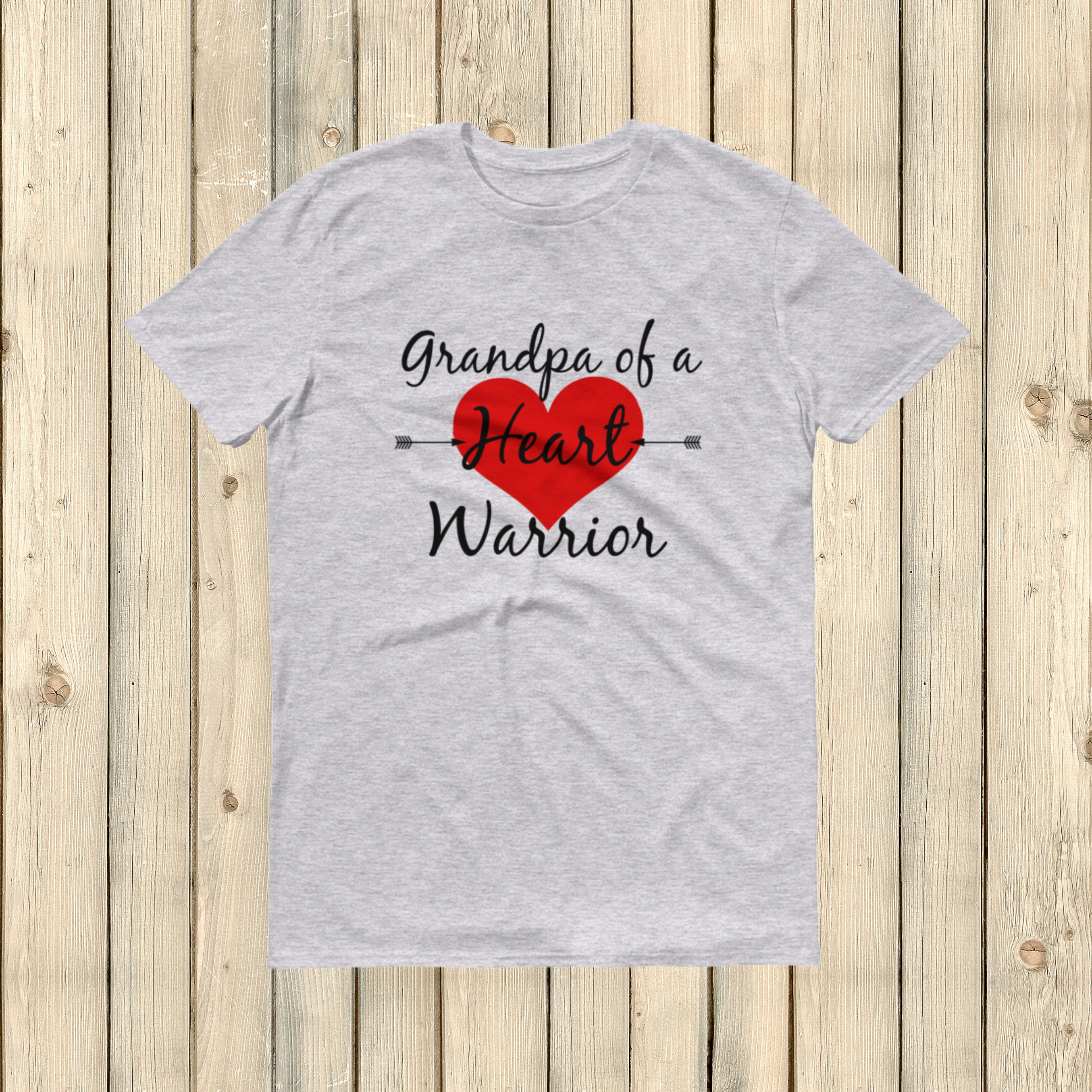Grandpa of a Heart Warrior CHD Heart Defect Unisex Shirt - Choose Color