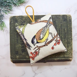 Hanging Balsam Fir Pine sachets - sachet for your drawers or bathroom - Maine Pine - small gift - air freshener for car - woods