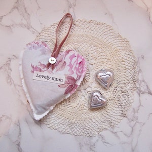 Hanging Heart Lavender sachet - lovely mom - Country house decor- room freshener-  Sachet pillow- gift for mothers day - car fresh - heart