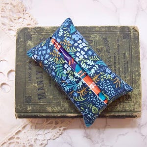 Blue Rifle Paper co travel tissue case- pocket tissue- travel tissue- pocket tissue case - tissue tuck- small wrapped gift for her