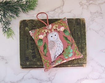 Maine Balsam Fir Sachet: Owl Design, Natural Air Freshener
