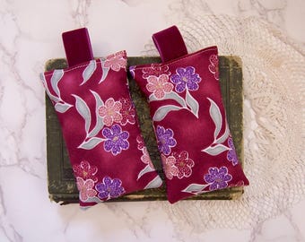 Set of Two Lavender Sachets – Velvet Tab, Floral Print, Calming Aroma