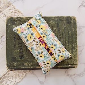 Travel tissue case in Rifle Paper co- pocket tissue- travel tissue- pocket tissue case - tissue tuck- small wrapped gift for her