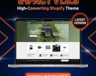 Impact Shopify Theme, Ecommerce Store Setup Guide (Digital Download)