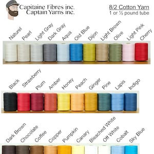8/2 Cotton Weaving Yarns - Unmercerized -
