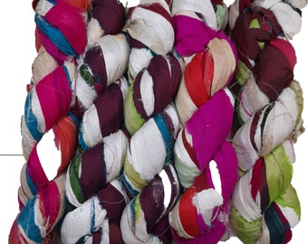 100g/50yards - Sari Silk Ribbon - Multicolor #52