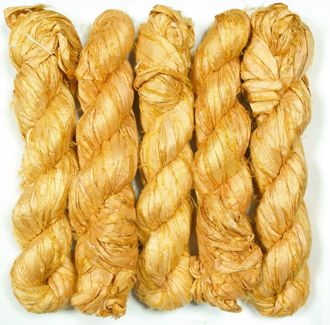 Sari Silk Ribbon (100g/50yards) - Burned Orange #1073 - Etsy