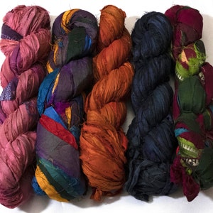 Sari Silk Ribbon Special Mix 14 - Bundle of 5