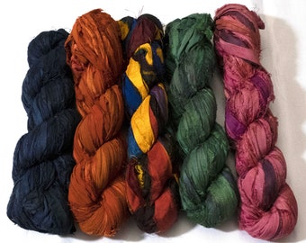 Sari Silk Ribbon Special Mix 3 - Bundle of 5