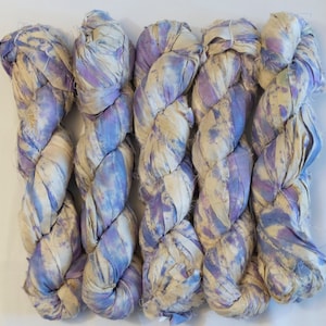 Sari Seidenband (100g) - Türkis gebeizt #917