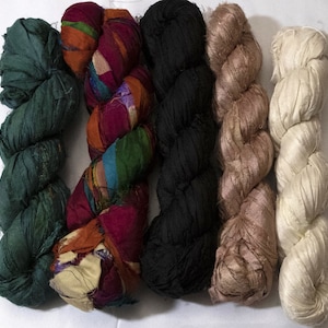 Sari Silk Ribbon Special Mix 23 - Bundle of 5