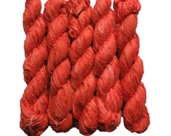 100g/50yards - Sari Seide Band Tomaten rot #A408