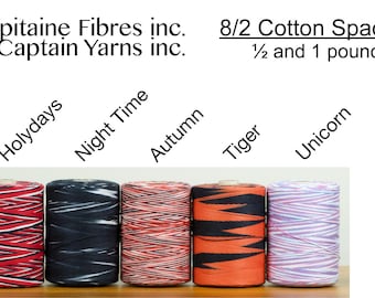 8/2 Space Dyed Cotton Weaving Yarns - Unmercerized