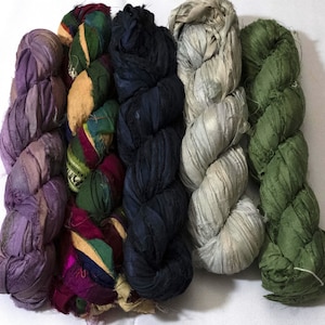 Sari Silk Ribbon Special Mix 27 - Bundle of 5