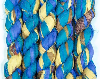 Sari sidenband (100g/50 yards) - Flerfärgad #1020