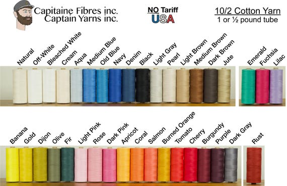 10/2 Cotton Weaving Yarns - Unmercerized