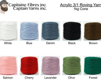 Acrylic 3/1 Roving Yarn 1 kg