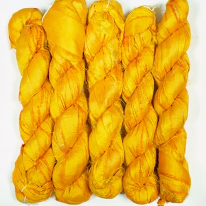 Sari Silk Ribbon (100g/50yards) - Orange shades #1061