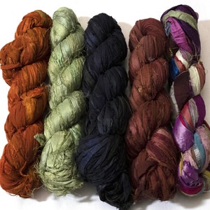 Sari Silk Ribbon Special Mix 17 - Bundle of 5
