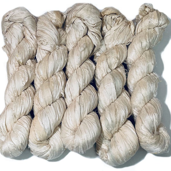 100g/50yards - Sari Silk Ribbon Off-White Shades #600