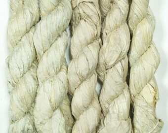 Sari Silk Ribbon (100g/50yards) - Sand Shades #1072