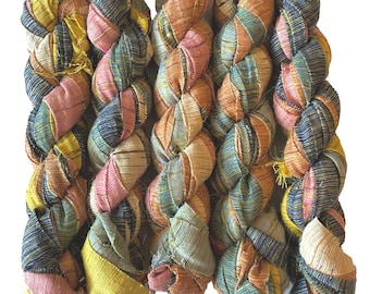 100g/50yards - Khadi Silk Ribbon Multicolor #821
