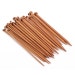 36PCS Carbonized Bamboo Knitting Needles Smooth Crochet Single Pointed 18 Sizes 