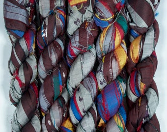 Sari Silk Ribbon (100g/50yards) -Multicolor #999