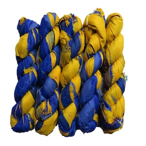 100g/50yards - Sari Silk Ribbon - Multicolor #a133