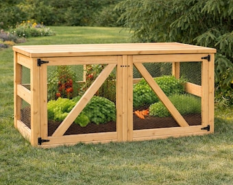 Plano para construir un compostador doble de cedro (para hacerlo tú mismo) / Carpintería para el jardín (Descarga en PDF)