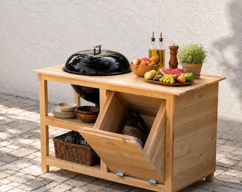 DIY Outdoor Grill Wagen Pläne | Cedar BBQ Station Holzbearbeitung (Digitaler Download)