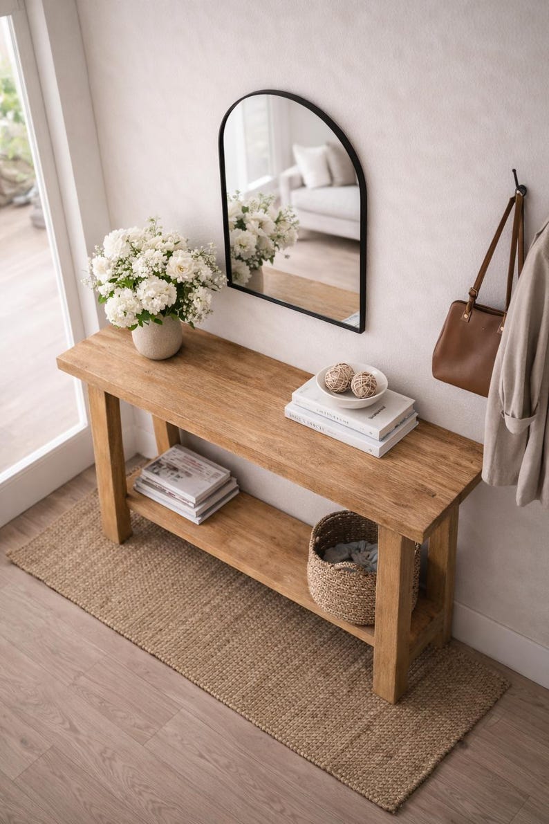 DIY Console Table Plans | 48” Entryway Table | Modern Farmhouse PDF - Etsy