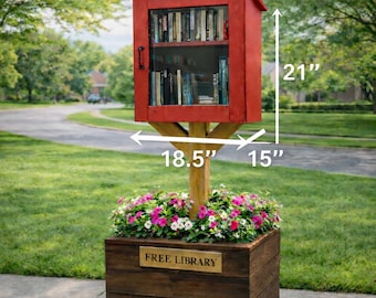 DIY Little Library Plans – Outdoor Community Pantry Box Woodworking PDF