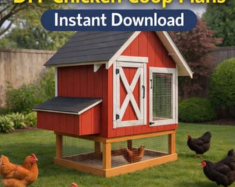 DIY Chicken Coop Plans | Backyard Hen House | Easy Build PDF